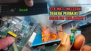 Bukan set top box nya meledak tetapi komponen ini yang meledak...perlu di pahami.