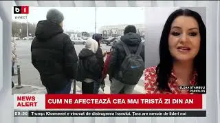 ELENA STAMBULI, PSIHOLOG, CUM NE AFECTEAZĂ CEA MAI TRISTĂ ZI DIN AN_Știri B1TV_19 ian. 2026
