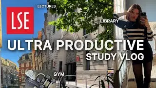 12 HOUR STUDY VLOG @ LSE - gym, library, lectures + tutoring