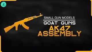 Gold AK47 Gun Model Assembly - GOAT GUNS - AK47 Gun Model - Gun Models - Great For Gamers/Gun lovers
