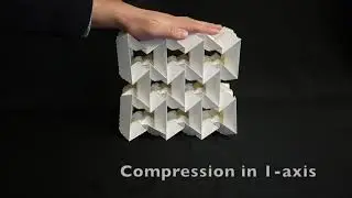 Paper prototype of origami-based cellular structure with load-bearing capability