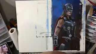 The Mighty Thor Painting Timelapse