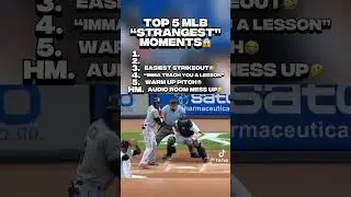 Craziest MLB moments PT.1 #fyp #baseball