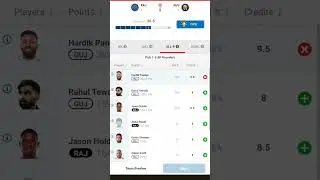 RR VS GT | TODAY'S BEST | MY 11 CIRCLE TEAM #ipl #trending #predictions