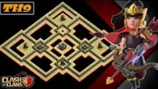 NEW TH9 WAR BASE + REPLAY PROOF | ANTI MASS WITCHES / GOWIPE / MASS HOGS + LINK | CLASH OF CLANS