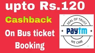 Book your Bus tickets on Paytm and get upto Rs.120 Cashback|Paytm bus promocode|