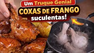 Agora so faço frango Assim! Um Truque Genial com Coxas  Assado na Panela! Momento das Receitas!