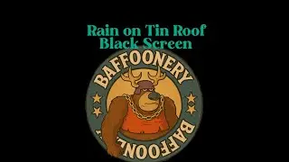 Rain on Tin Roof. Black Screen. 10 Hours. ASMR