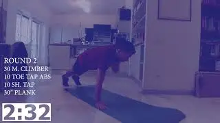 LeOCKDOWN TRAINING PLAN - Arms & Abs (MEDIUM) - No Kit 30' HIIT Workout