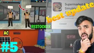 Hire Unlimited Free Restoker AndGym Update 😱 | Supermarket And MotelSimulator 🤩