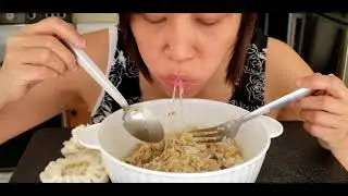 Indonesian Chicken Soto Mukbang. VERY COMFORTING!