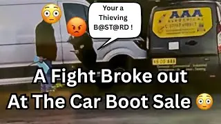 На распродаже подержанных вещей (Car Bootkeith) произошла драка.