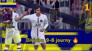 Division 9-8 journy 🔥 | Road to division 1 series 💥 | #efootball #efootball2022 #efootball22mobile