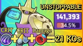 Aegislash Is UNSTOPPABLE With This HIGH CRIT RATE Build | Pokemon Unite 