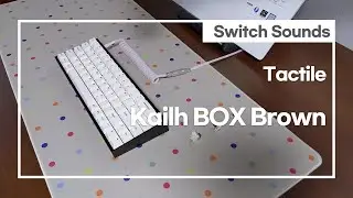 Tofu with Kailh BOX Brown stock vs lubed Typing Sounds