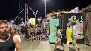 Wildwood New Jersey Live Stream Boardwalk at Night Morey's Piers!