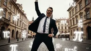 The Math Sigma dancing in Prague|Google Veo 3 Fast #maths #ai #veo3