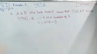 Class 12 rd Sharma 25.12 example 4 | chapter 13 Probability | Part 5 | cbse 2026 ❤️ Aravind Sir | 