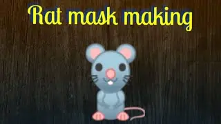 Rat mask making //🐀🐀