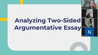 Group 1: Analyzing Two-Sided of an Argumentative Essay