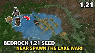 [Bedrock Seed] Minecraft 1.21 Seed Near Spawn The Lake War!! - Part 41