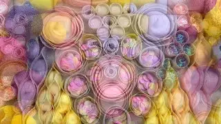 Clay cracking soap ball crushing 💜🩶