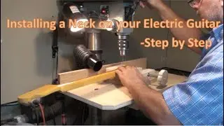 Installing a Neck on an Electric Guitar - Step by Step :  Red Fender Telecaster Parts Build