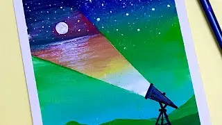 Easy Acrylic Painting for Beginners ||Acrylic Blending Techniques Step by Step || Satisfying Art