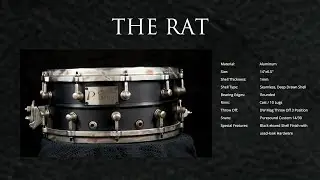THE RAT - Custom Snare Drum by IP Custom Drums