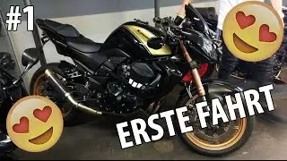 Erste Fahrt | Erstes Bike | Kawasaki z750r | Freude :D