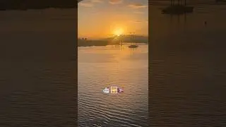 Arriving at the port of San Juan, Puerto Rico to a beautiful sunrise 🌅🇵🇷🛳️