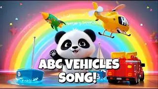 ABC Vehicles Song for Kids 🚗 | Learn A to Z with Cars, Trucks & Rocket | Fun Alphabet Song | English