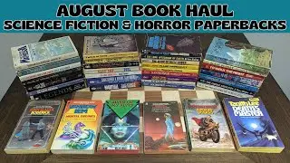 August 2025 Book Haul [Science Fiction & Horror Paperbacks]