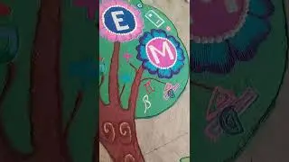 STEM educational rangoli #science #technology #engeneering #maths #workshop #stem #steam #viralvideo