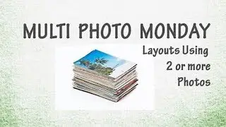 Scrapbook Fall layout using 3 photos / MULTI PHOTO MONDAY #5 / double page layout