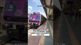 Rakes Number Have Been Allotted To All The Alstom Emus Of Central Line (CR) #indianrailways