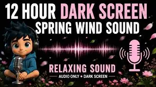 DARK SCREEN SPRING WIND SOUND -12 Hours