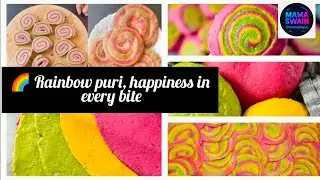 🌈 Rainbow Puri Magic..Crispy, Colorful & Super Tasty 🌈 Rainbow Puri 😋
