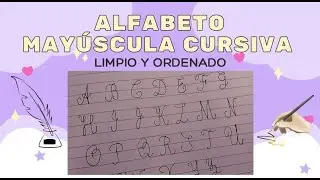 🖋️ Caligraf&iacute;a Alfabeto May&uacute;scula Cursiva ✨ Escribe de Forma Limpia y Ordenada | para Principiantes