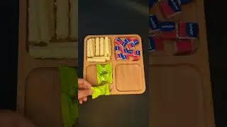 ASMR шоколадные трубочки с кокосовым кремом ASMR chocolate candies babyfox mini #asmr #filling #food