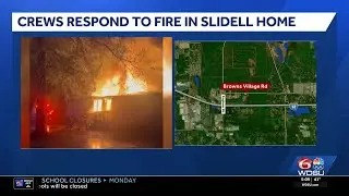 Crews responds to fire in Slidell home