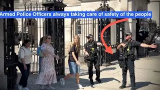 Armed Police Officers always taking care of safety of the people #kingsguard  