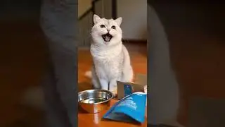 The familiar sound of all cat lovers😂 Do you hear that purrfect meow #cats #petlover #meow