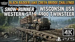 Creek Bridge SnowRunner - Western Star 6900 Twin Steer | PS5 Gameplay
