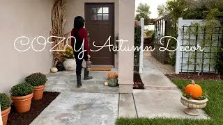 COZY FALL DECORATE WITH ME 🍂 | Outdoor Decorating Ideas | Fall Decor DIY