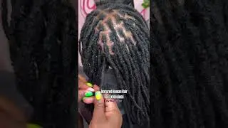 The best textured human hair Loc Extensions on their scheduled Retightening!😍 Shop NappStar.com