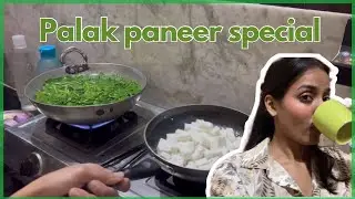 Resturant style Palak Paneer +Trying Most Viral Dessert 🧸+ KKKPK2 Movie Review 🍿|Shalini Saraf