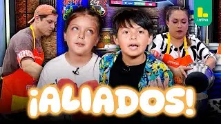 Gia y Brandon hacen una alianza junto a sus padres, Gino y Eli | El Gran Chef Famosos