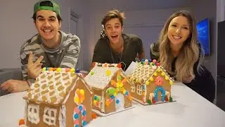 DIY GINGERBREAD HOUSE! w/ Cameron Dallas