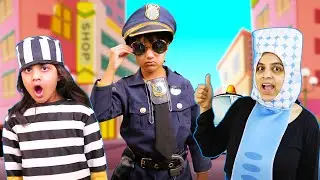 Police officer, Dentist | Katy Cutie & Ashu Play police thief, brush your teeth stories for kids